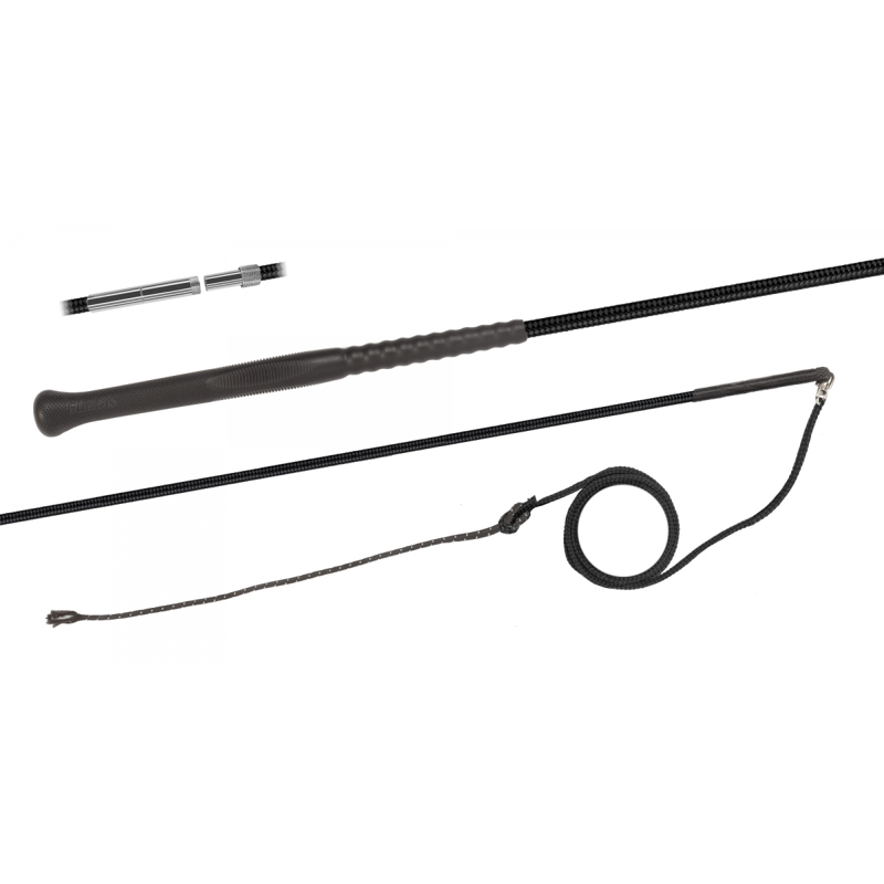 Fleck Lunge Whip - Black/Natural - 200cm